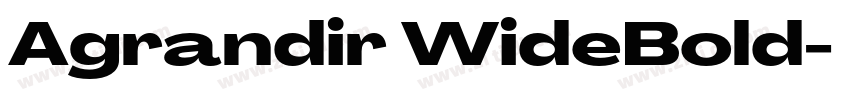 Agrandir WideBold字体转换